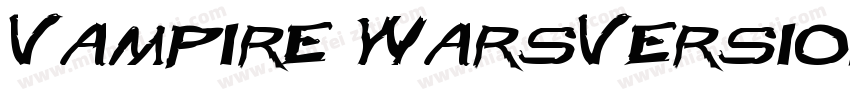 Vampire WarsVersion字体转换